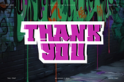 Gracs Scadoz - Graffiti & Paint Font, a Sans Serif Font by QR Design Studio (Thumbnail 6 of 6)