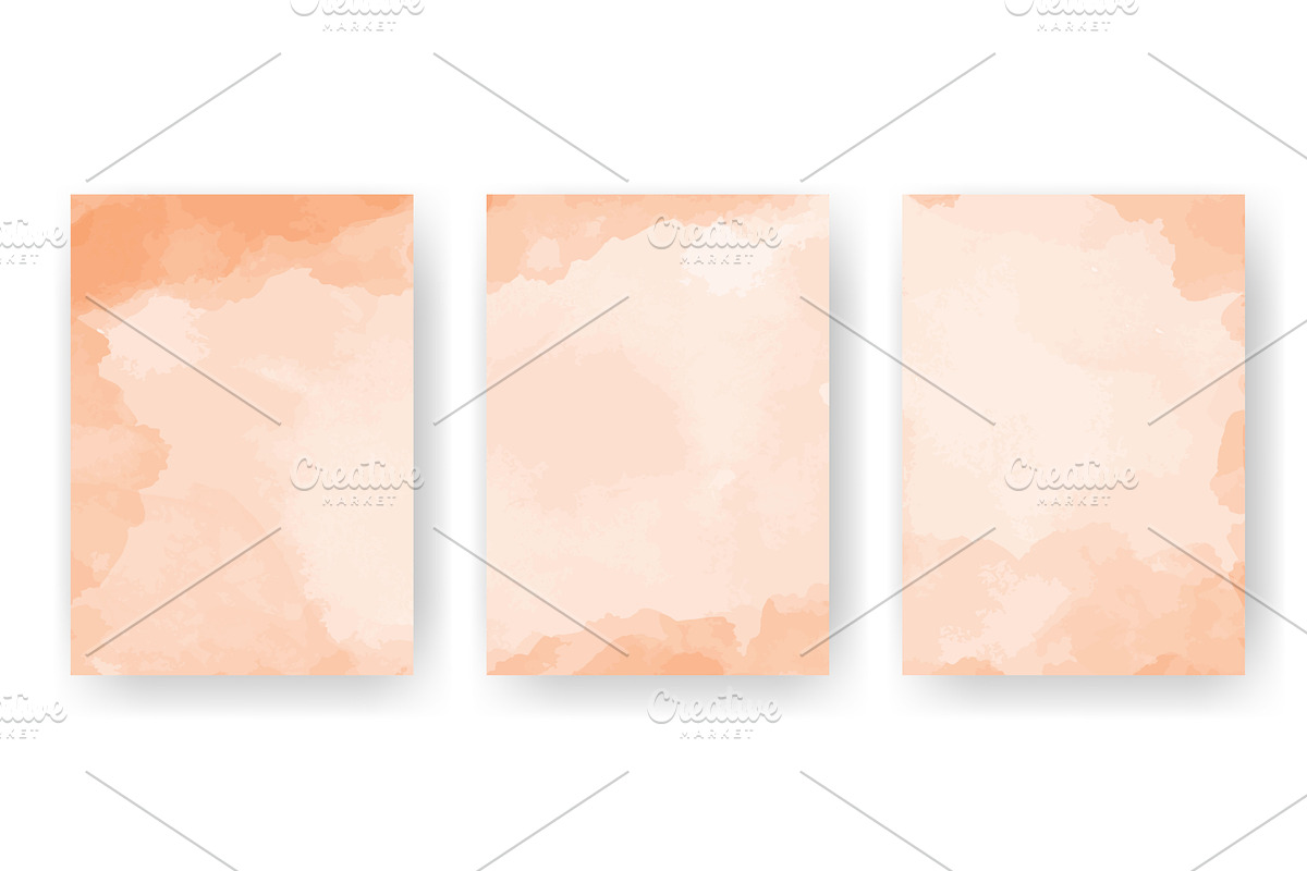 Set of autumn warm orange mood, an Illustration by Tati_Kli