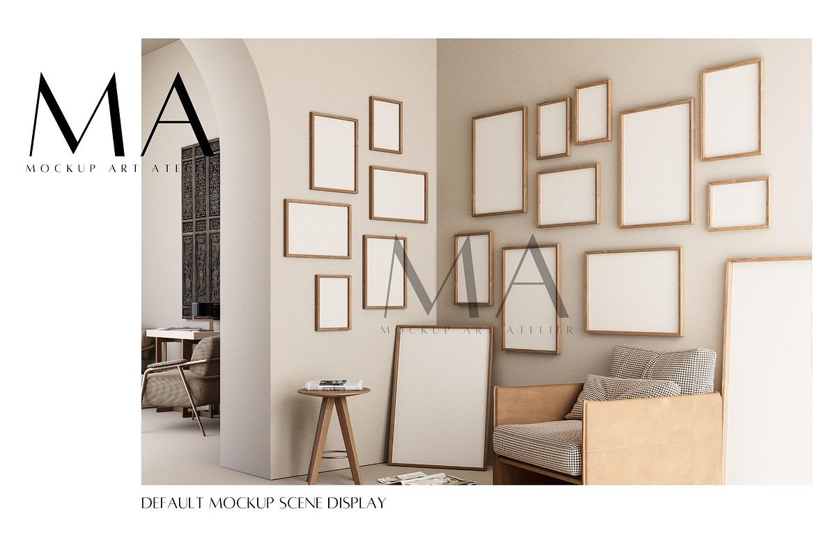 24 Vintage Frame Mockup Bundle, a Household Mockup by Mockup Art Atelier (Photo 3 of 28)