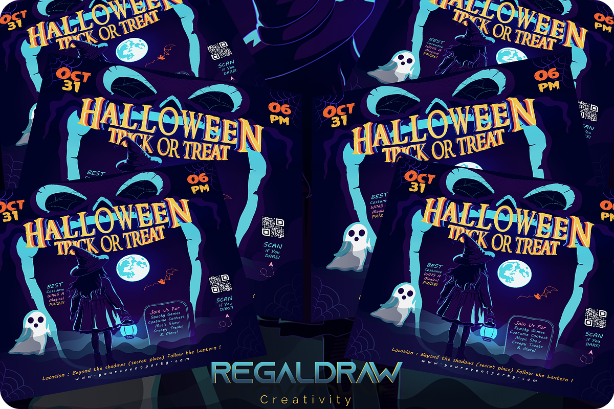Halloween Flyer Template, a Flyer Template by regalDRAW (Photo 3 of 3)
