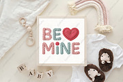 Valentine Faux Yarn Be Mine Png, an Illustration by CraftArtStudio (Thumbnail 4 of 4)