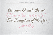 Archive French Script, a Script Font by Archive Type Fonts (Thumbnail 1 of 3)