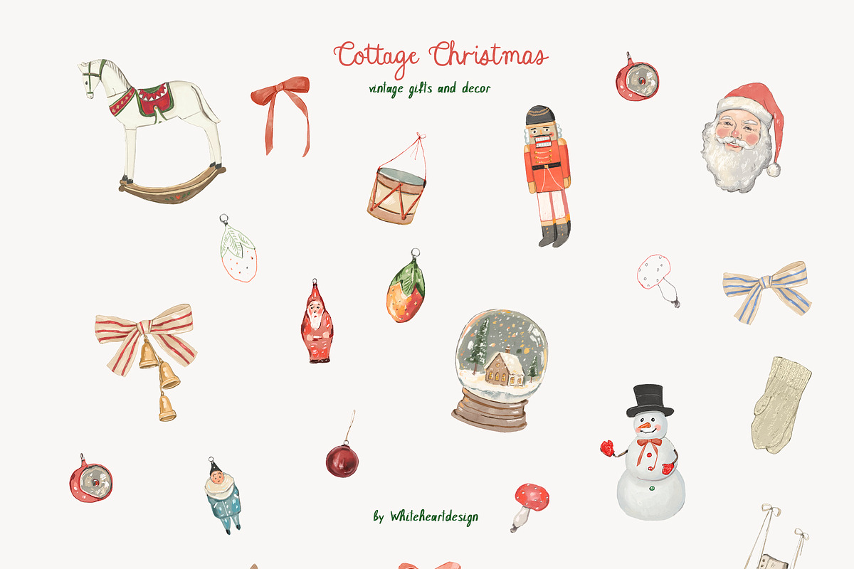 Christmas Illustrations & Templates, a Decorative Illustration by whiteheartdesign (Photo 20 of 25)
