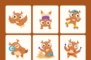 60 Owl Characters Illustration, an Animal Illustration by Brickclay (Thumbnail 10 of 12)