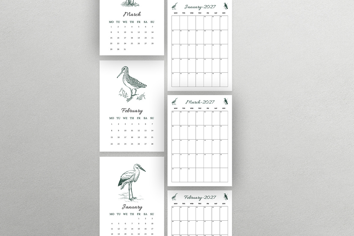 Printable Calendar Template 2027, a Stationery Template by Design Zone (Photo 5 of 6)