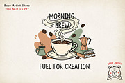 Coffee Morning Hand-drawn PNG Bundle, an Illustration by GlitterCraft (Thumbnail 42 of 101)