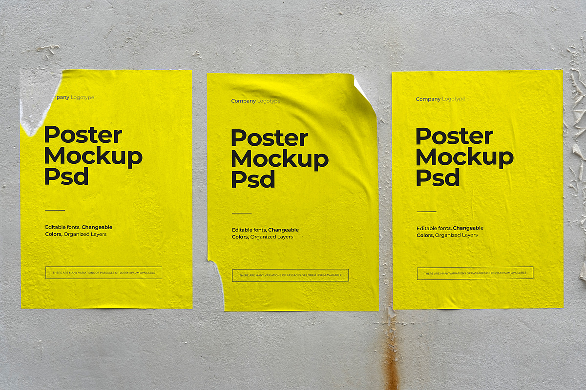 A4 Urban Poster Mockup, a Print Template by Graphicnugget (Photo 5 of 5)
