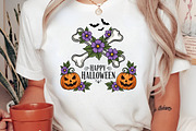 Skeleton Happy Halloween Sublimation, an Illustration by CreationArt (Thumbnail 2 of 4)