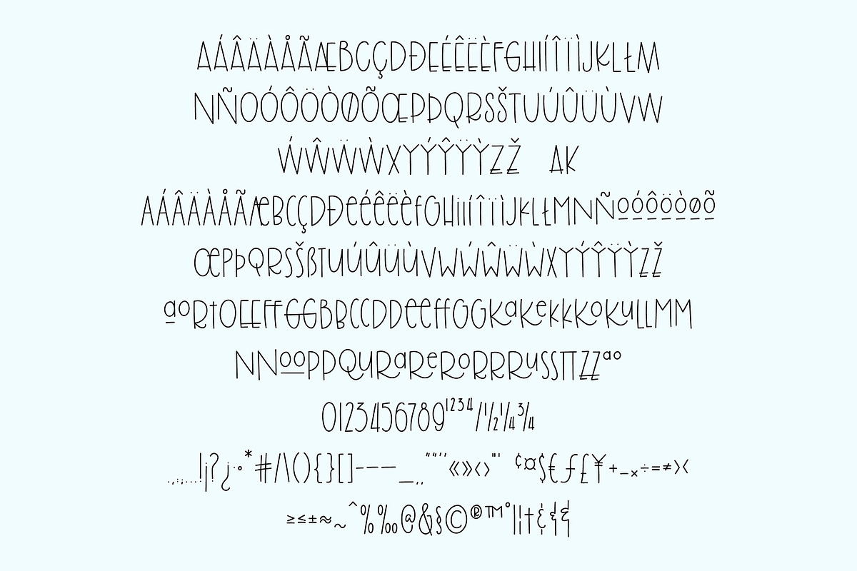 Brolly Fight, an off kilter font preview 3