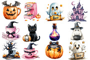 Pastel Halloween Clipart, an Illustration by Designworld (Thumbnail 2 of 5)