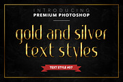 Gold & Silver #1 - 20 Text Styles, a Layer Style Add-On by Jonas Stensgaard (Thumbnail 8 of 23)