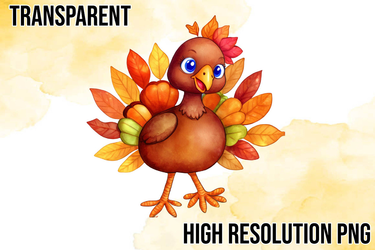 Cute Thanksgiving Turkey, an Illustration by Wow Magic (Photo 2 of 4)