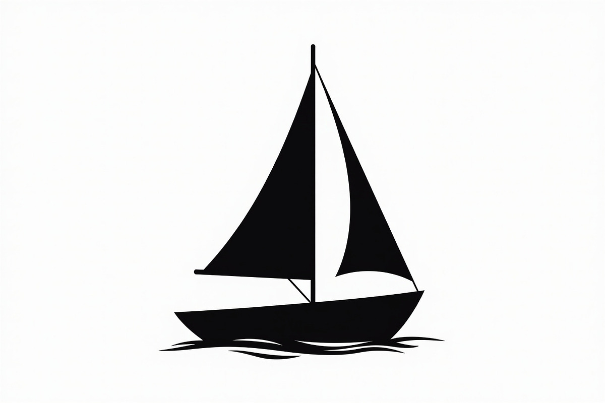 Sailing & Cargo Ship Silhouette Pack, an Illustration by Designs_River (Photo 5 of 9)