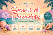 Seashell Paradise, a Handwritten Font by Letterhanna Studio (Thumbnail 1 of 15)