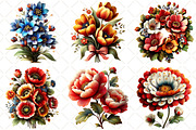Watercolor Spring Floral Clipart, an Illustration by Black Bird Studio (Thumbnail 4 of 5)