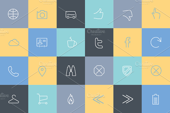 Collection Line Modern Icons