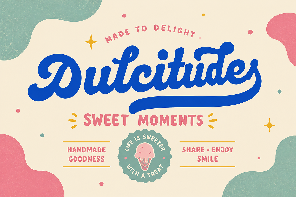 Merriloop - Bold Retro Script Font, a Script Font by PaperMoon (Photo 5 of 8)
