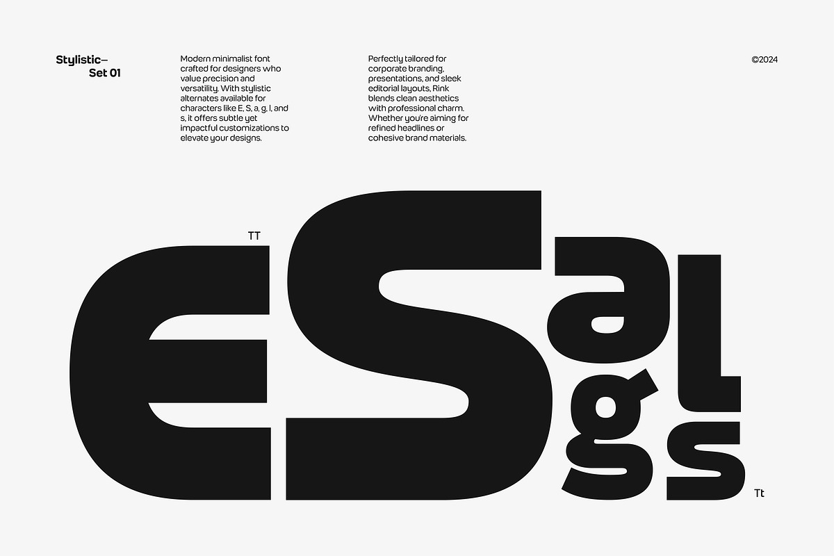 Rink - Geometric Sans 9 Fonts, a Sans Serif Font by Casloop Studio (Photo 6 of 9)