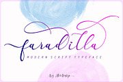 Faradilla / Beautiful Script, a Script Font by Aldedesign (Thumbnail 2 of 8)