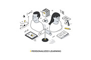 Isometric Lined Illustrations Set, an Education Illustration by Rassko (Thumbnail 11 of 13)