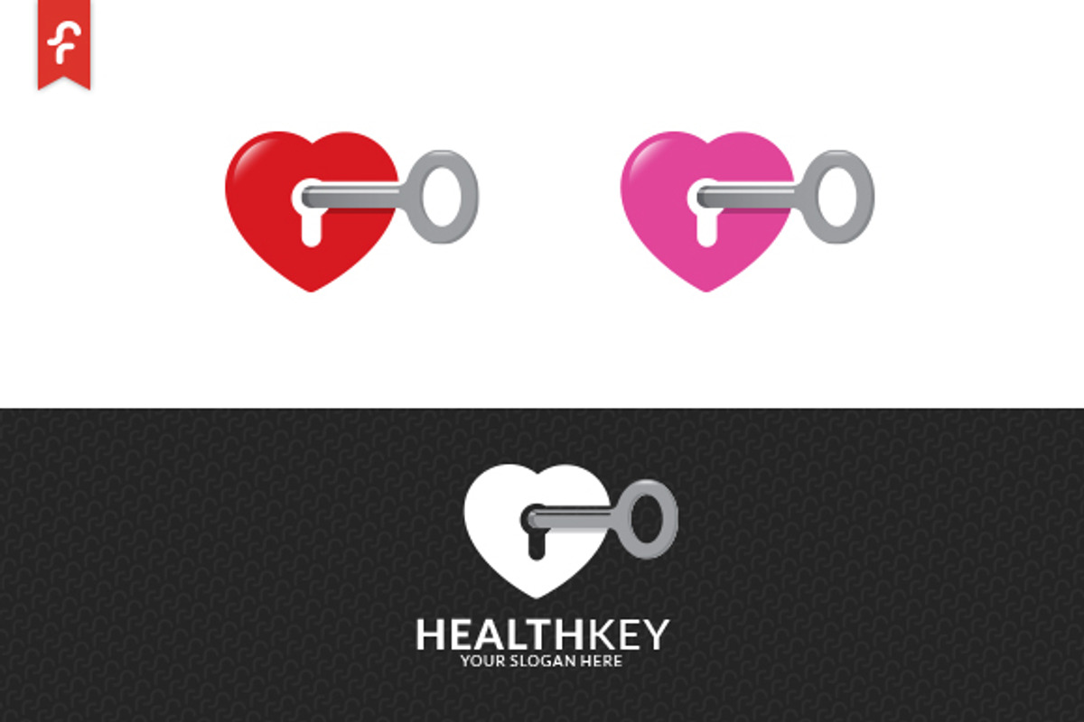 Health Key Logo, a Branding & Logo Template by ft.studio