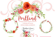 Watercolor Flowers-Pink Roses, an Illustration by Feather Grace Designs (Thumbnail 3 of 6)