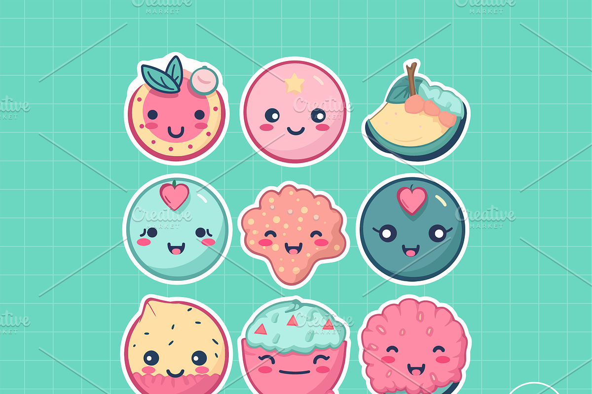Summer Cute Food Clipart Bundle, a Decorative Illustration by Xinyan Studio (Photo 3 of 6)