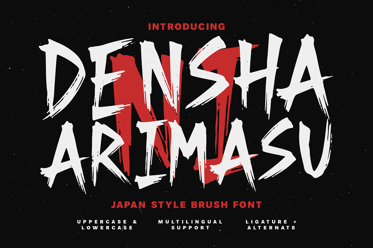 Densha Ni Arimasu Japanese Brush, a Handwritten Font by Maulana Creative (Photo 1 of 7)