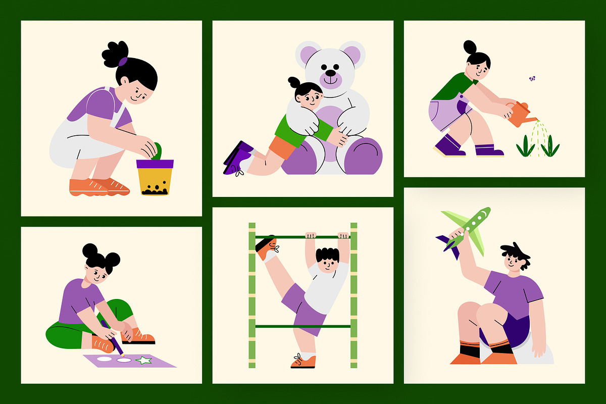 Animated Childhood Illustration Art, a Person Illustration by Brickclay (Photo 3 of 5)