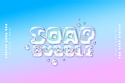 Soap Bubble Text Effects, a Design Template by Avelina Studio (Thumbnail 1 of 3)