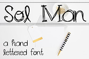 SOL MAN Hand Lettered Font, a Handwritten Font by Rhonna Designs (Thumbnail 1 of 3)