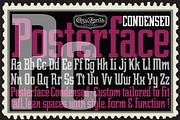 Posterface Condensed, a Font by CozyFonts Foundry (Thumbnail 1 of 2)