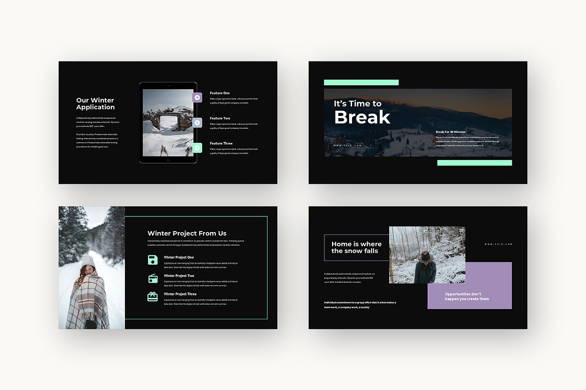 Fvio : Cozy Winter Google Slides, a Presentation Template by Punkl Camp (Photo 14 of 16)