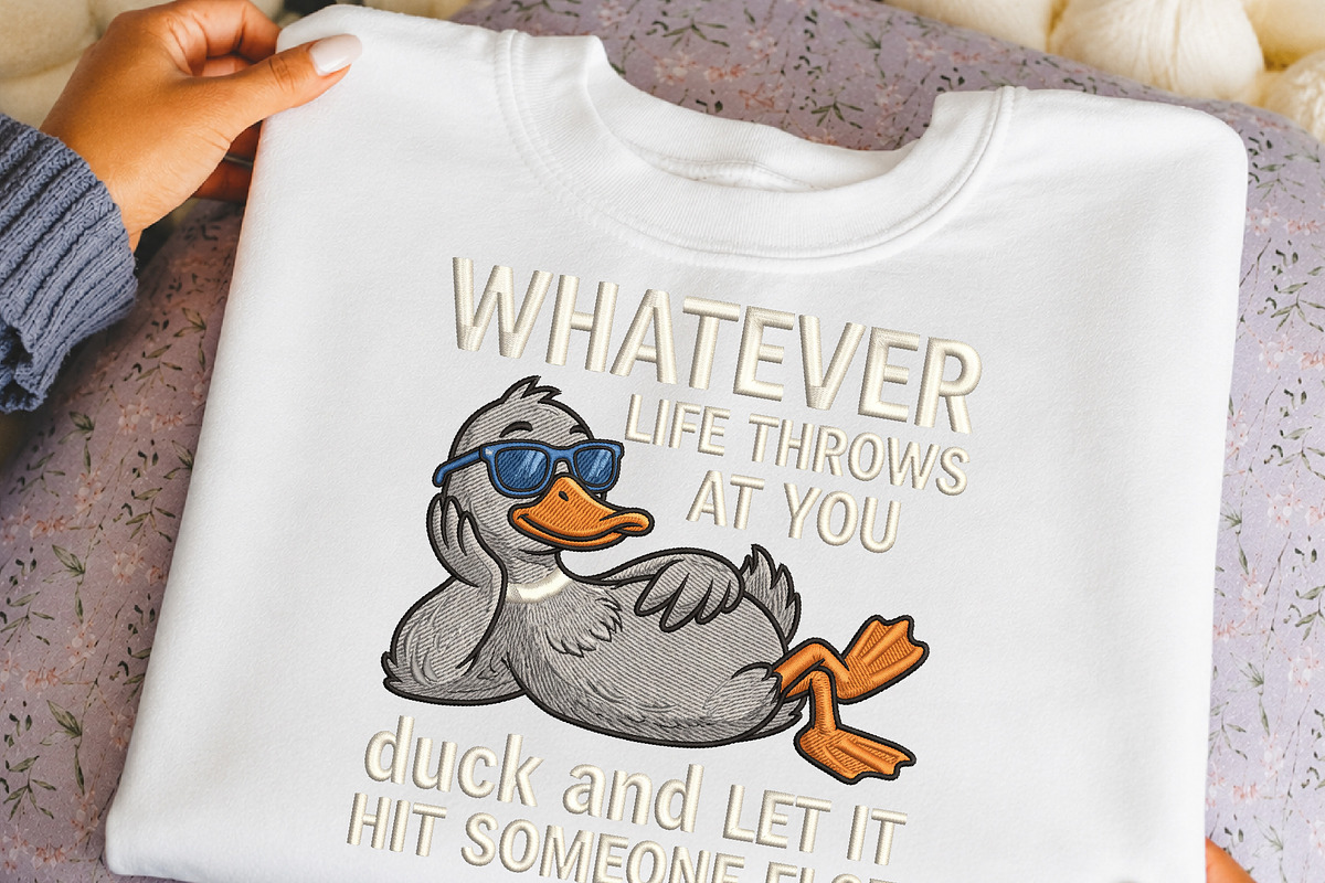 Funny Duck Quote PNG, an Object Illustration by DreamCafeArt (Photo 6 of 6)