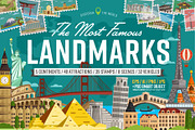 Most famous landmarks of the world, an Illustration by Alfazet Chronicles (Thumbnail 1 of 12)