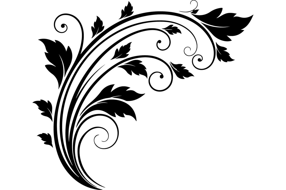 Vintage Baroque Floral Corner Frame, a Decorative Illustration by Creativeshirt (Photo 16 of 20)