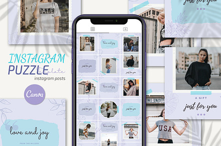 Canva Instagram Puzzle Template