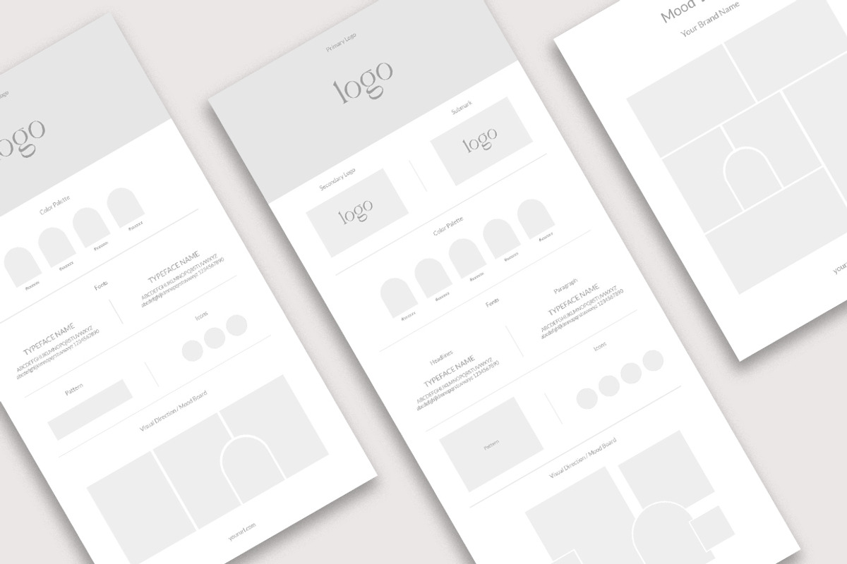 Brand & Mood board templates, a Presentation Template by Yuli Studio (Photo 3 of 7)