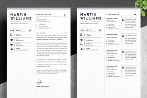 Resume Instant Download, Creative CV