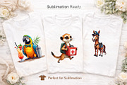 Career Animal Watercolor Clipart, an Animal Illustration by Artnoy (Thumbnail 6 of 8)