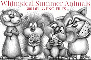 Whimsical summer Animals clipart, an Illustration by Designworld (Thumbnail 1 of 8)
