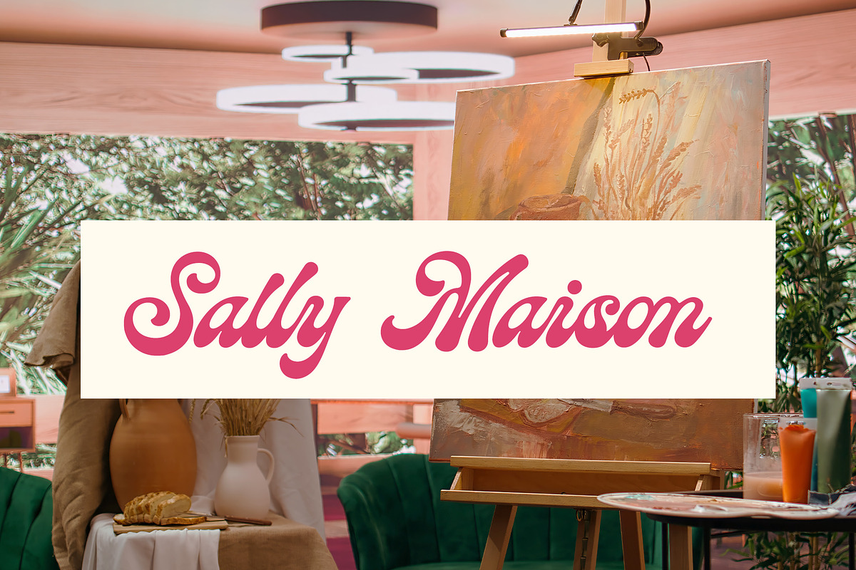 Nicholine - Vintage Retro Font, a Script Font by Subectype Studio (Photo 3 of 15)
