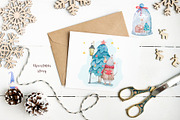 Christmas Story Watercolor cute Rats, an Animal Illustration by Ann Art Houze (Thumbnail 9 of 13)