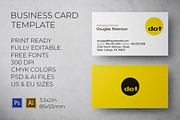 Dot Communications Business Card, a Business Card Template by Layoutlet (Thumbnail 1 of 2)