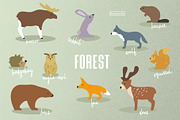 Minimal Animals Set, an Animal Illustration by kilaniants (Thumbnail 4 of 11)