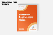 Paperback Book Mockup 8x11 inch, a Books & Magazine Mockup by Illusiongraphic (Thumbnail 9 of 26)