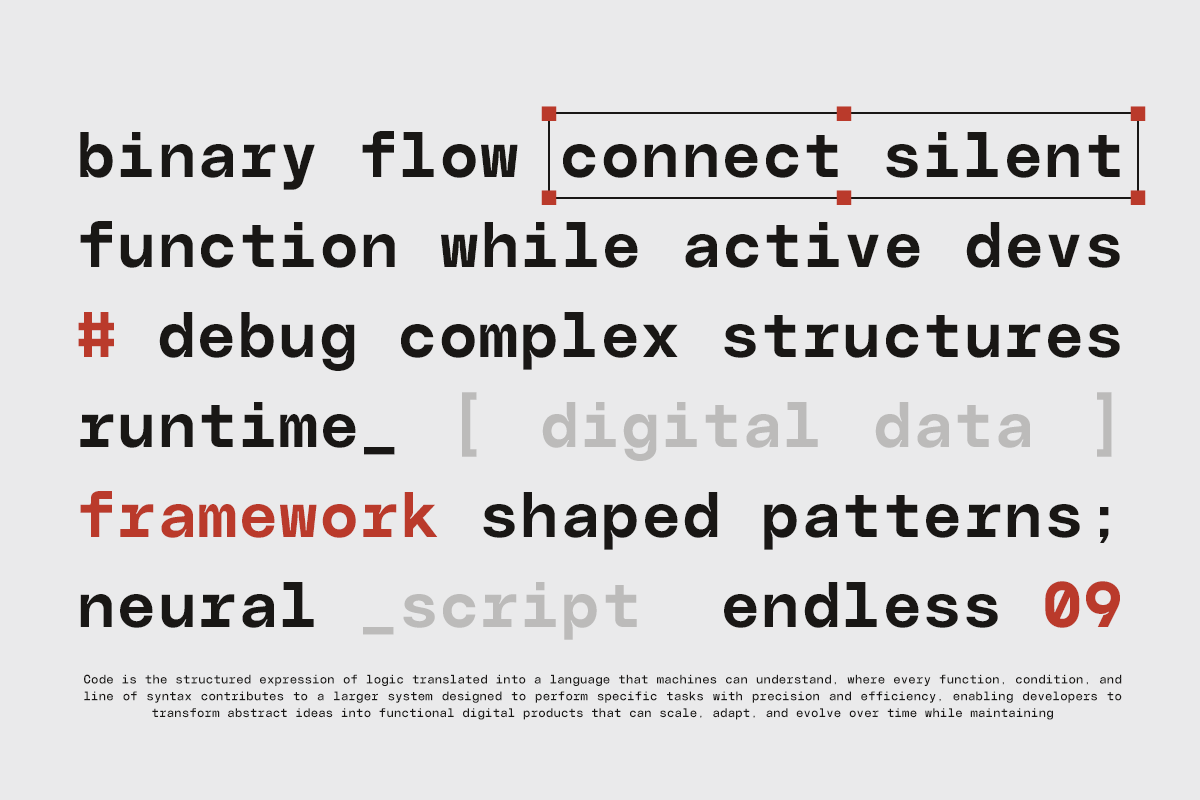 GC Basic Inktrap - Monospace, a Sans Serif Font by Glyphonic (Photo 11 of 15)