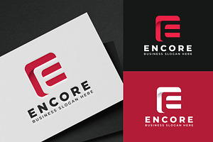 E Letter Monogram Logo Design
