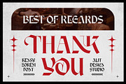 Kensy Zorem Typeface, a Blackletter Font by alit design (Thumbnail 20 of 20)