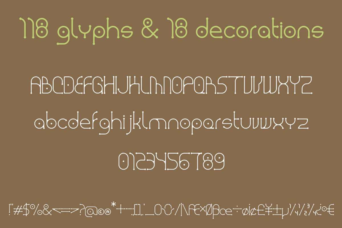 Dendricula Typeface preview 2